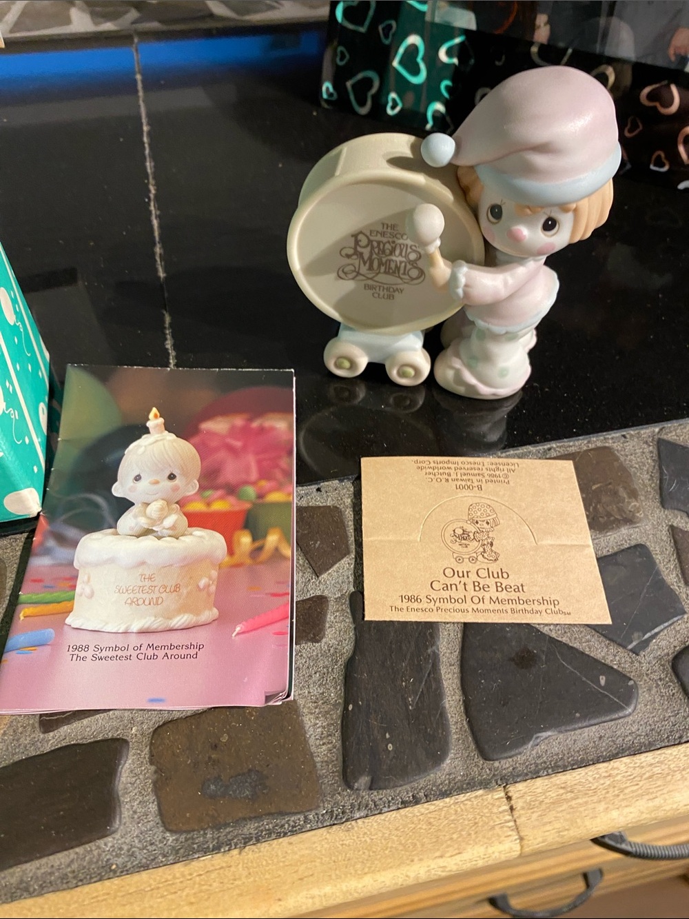 Precious Moments Figurine in Pink, White and Cream